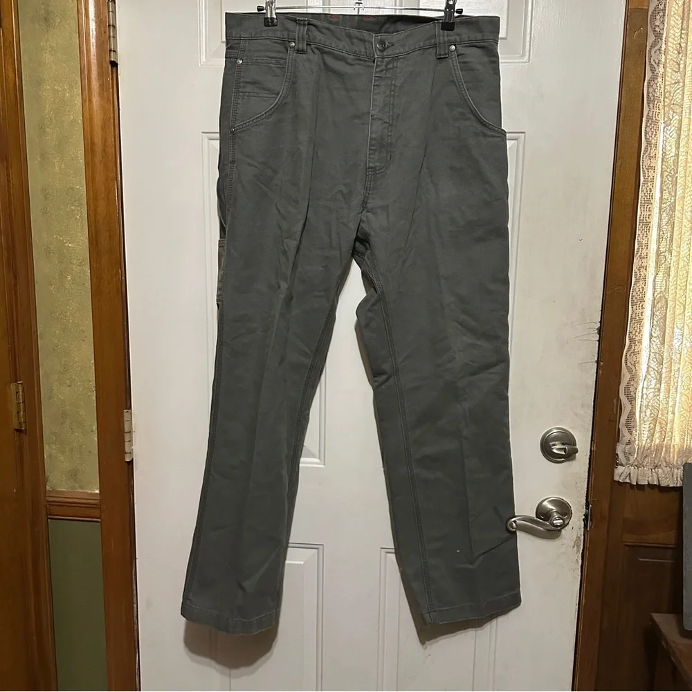 Craftsman Men's‎ Relaxed Gray Canvas Work Carpenter Outdoor Pants 38W X 32L